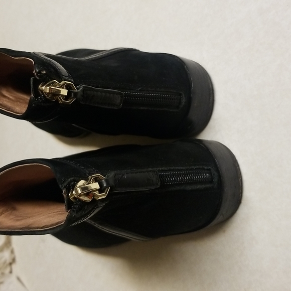 Louise Et Cie Zakiria Black Suede Ankle Boots Booties Boho Leather Lined Size 8 - Picture 6 of 11